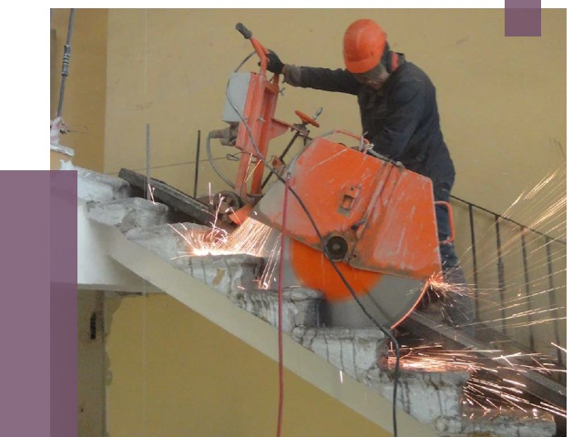 Демонтаж бетонных лестниц в Когалыме от 4652 руб. за м2 | ПРОЛЁТ-Кгл