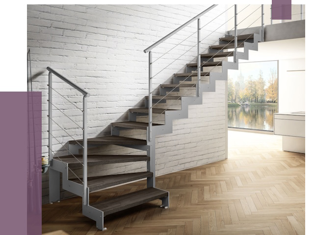 Г-образные лестницы под ключ в Когалыме от 37475 руб. | ПРОЛЁТ-Кгл