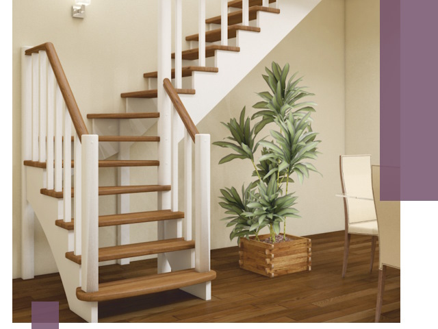 Г-образные лестницы под ключ в Когалыме — изготовление и монтаж