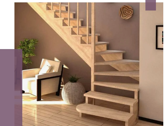 Изготовление Г-образных лестниц в Когалыме от 19125 руб. 