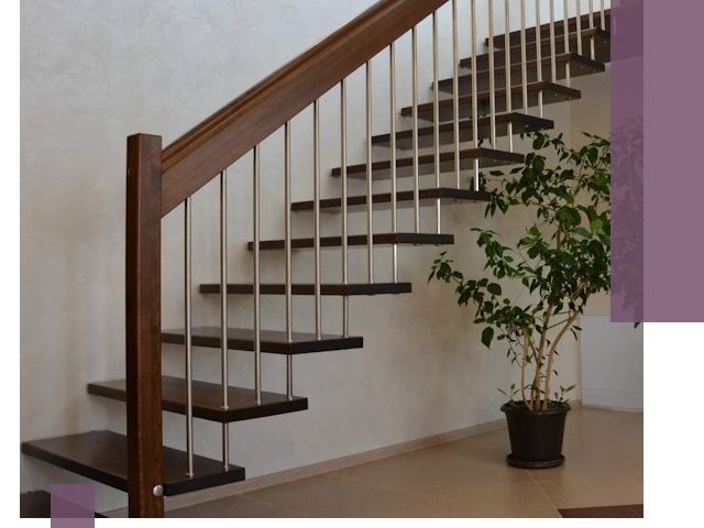 Лестницы на больцах под ключ в Когалыме – изготовление и монтаж