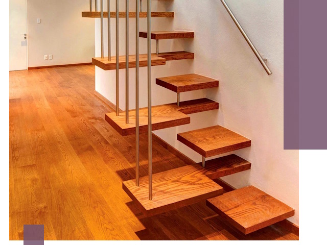 Лестницы «гусиный шаг» на заказ в Когалыме для узких пространств