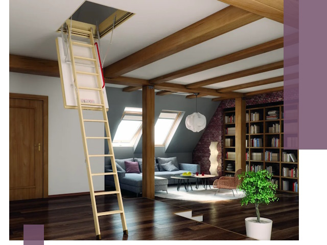 Чердачные лестницы под ключ в Когалыме: изготовление и монтаж