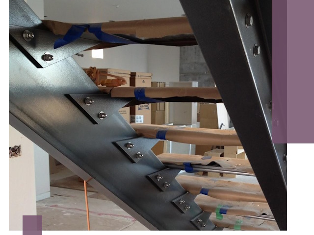 Усиление лестничных конструкций и усиление опор в Когалыме