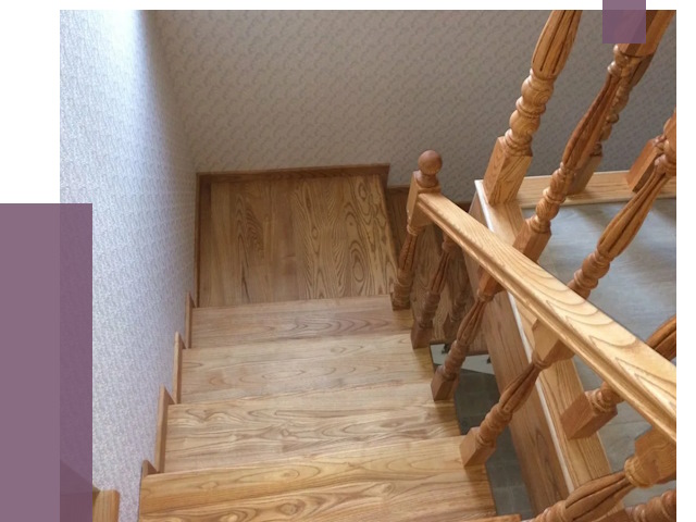 Сосновые лестницы в Когалыме под ключ от 8167 руб.  | ПРОЛЁТ-Кгл