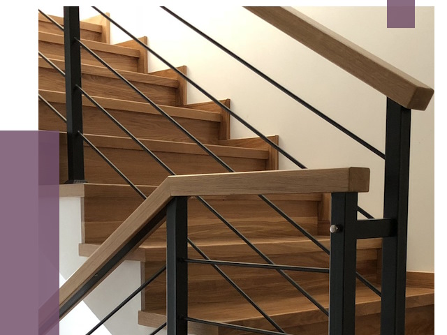 Обшивка металлической лестницы деревом в Когалыме от 4394 руб. 