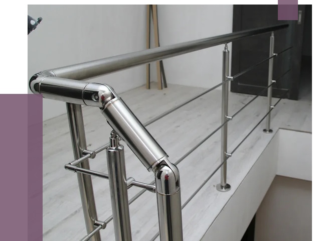 Перила из нержавеющей стали в Когалыме от 9097 руб. под ключ | ПРОЛЁТ-Кгл