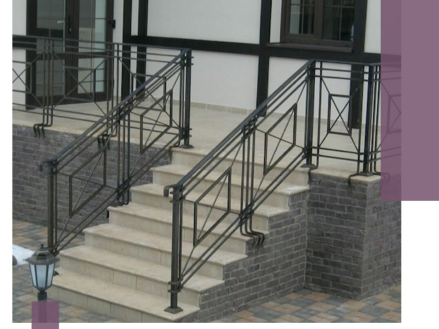 Перила для крыльца в Когалыме — монтаж, изготовление и установка