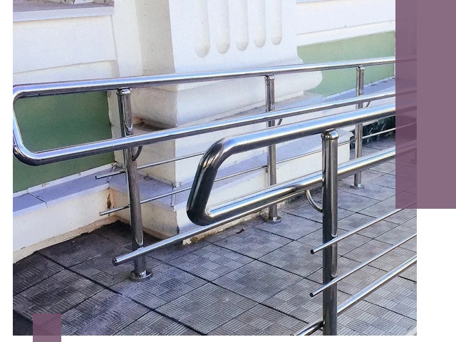 Ограждения пандусов из металла и нержавейки в Когалыме