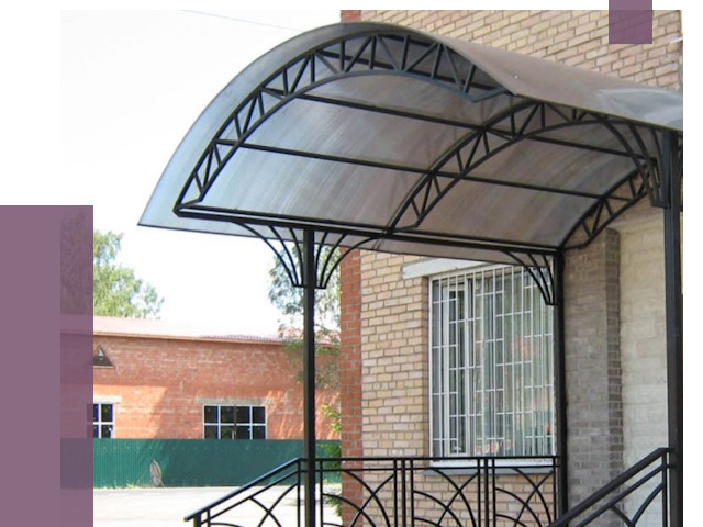 Металлические навесы и козырьки в Когалыме от 12923 руб.