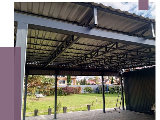 Монтаж навесов в Когалыме от 7443 руб. — установка навеса | ПРОЛЁТ-Кгл