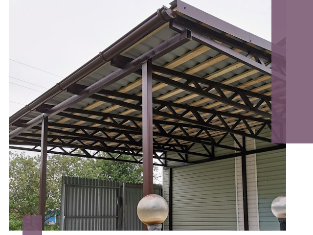 Навесы под ключ в Когалыме: изготовление, монтаж и гарантия