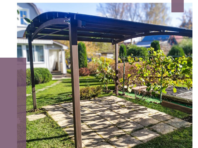 Навесы для дачи в Когалыме от 12871 руб. под ключ — ПРОЛЁТ-Кгл