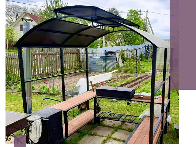 Навесы для барбекю в Когалыме: изготовление, монтаж и демонтаж