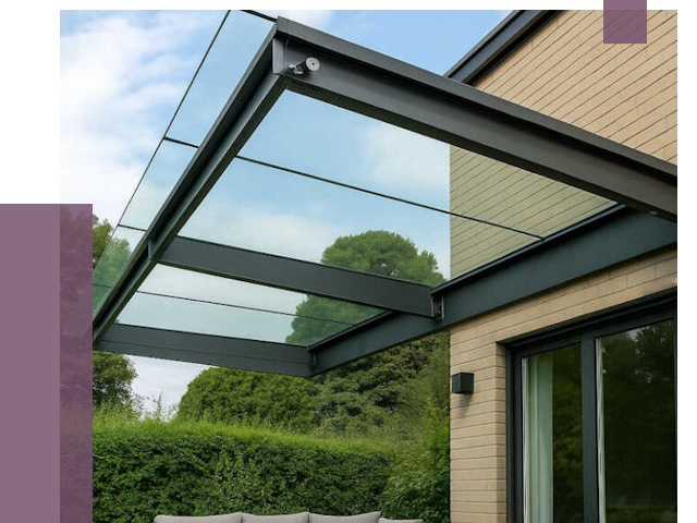 Стеклянные навесы и козырьки в Когалыме от 12406 руб.