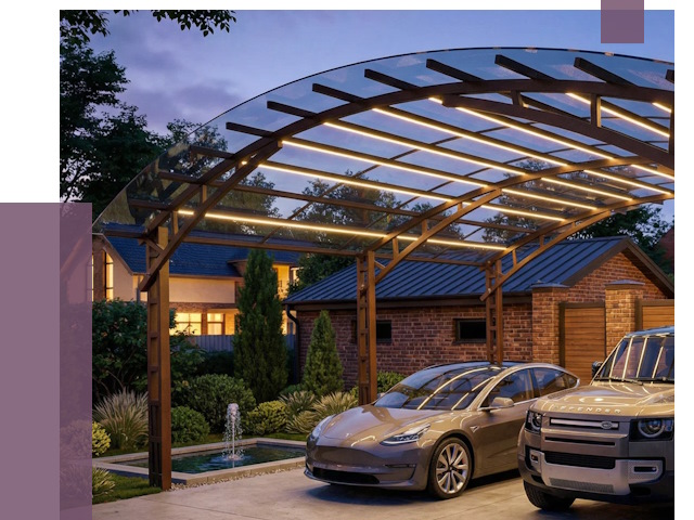 Металлические навесы в Когалыме от 12819 руб. под ключ — ПРОЛЁТ-Кгл