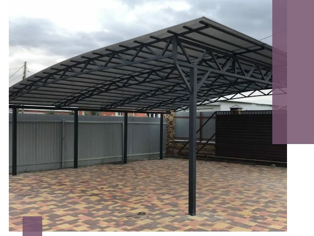 Металлические навесы под ключ в Когалыме — изготовление и монтаж