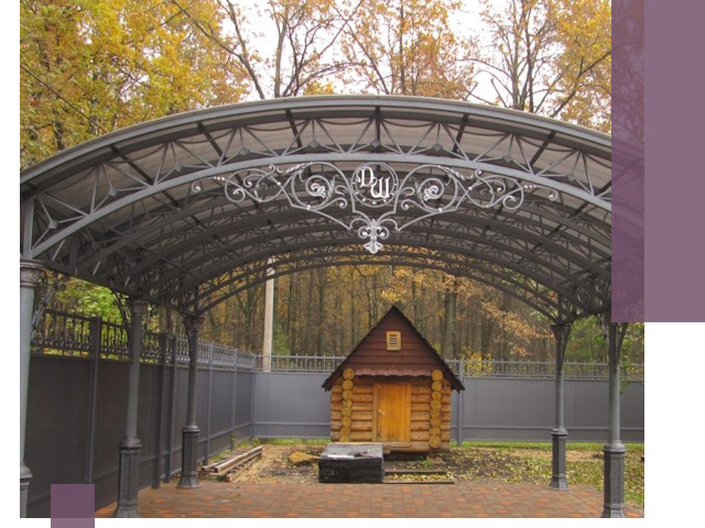 Кованые навесы премиум-класса под заказ в Когалыме