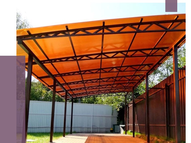 Односкатные навесы под ключ в Когалыме от 13284 руб. 