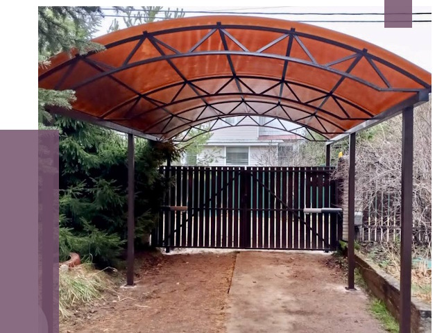 Арочные навесы в Когалыме от 12871 руб. — изготовление и монтаж | ПРОЛЁТ-Кгл