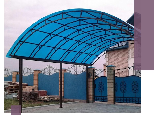 Арочные навесы под ключ в Когалыме — изготовление и монтаж