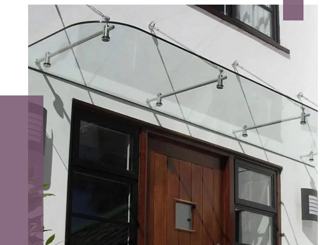 Стеклянные козырьки в Когалыме от 19125 руб. | ПРОЛЁТ-Кгл