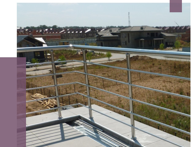 Парапеты из нержавеющей стали в Когалыме от 8064 руб. за м² | ПРОЛЁТ-Кгл