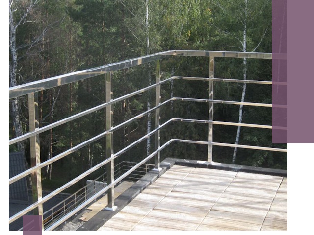 Парапеты из нержавеющей стали в Когалыме — изготовление и монтаж