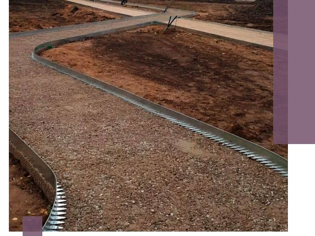 Металлические бордюры под ключ в Когалыме — изготовление и монтаж