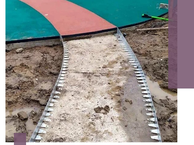 Металлические бордюры для дорожек в Когалыме — монтаж и изготовление