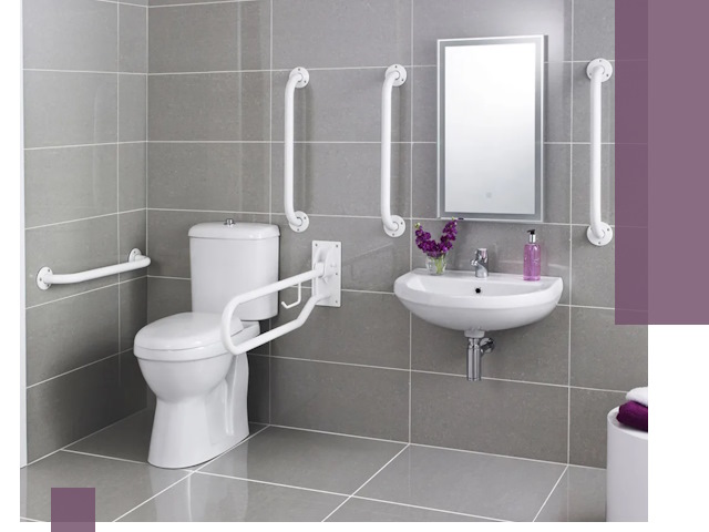 Поручни для санузлов в Когалыме: установка, ремонт и монтаж